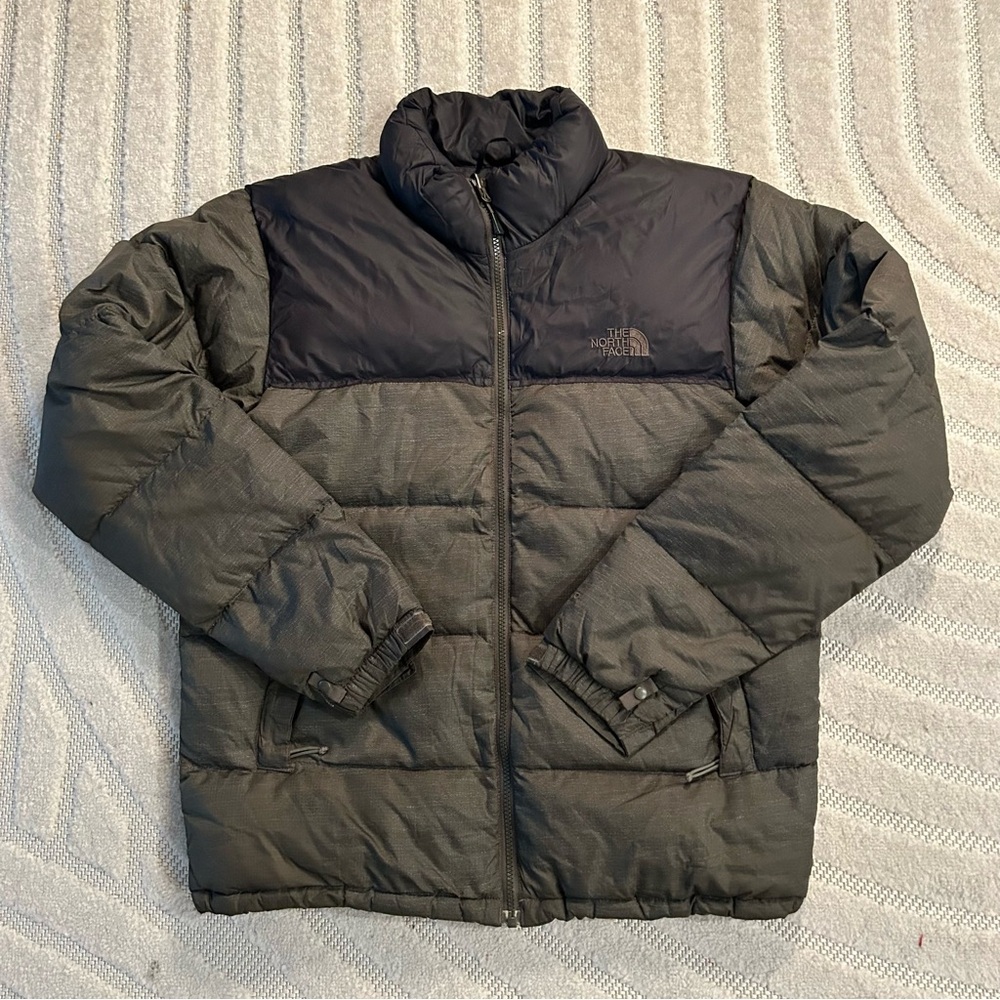 The North Face Nuptse Goose Down Green Puffer Jacket - Men’s M